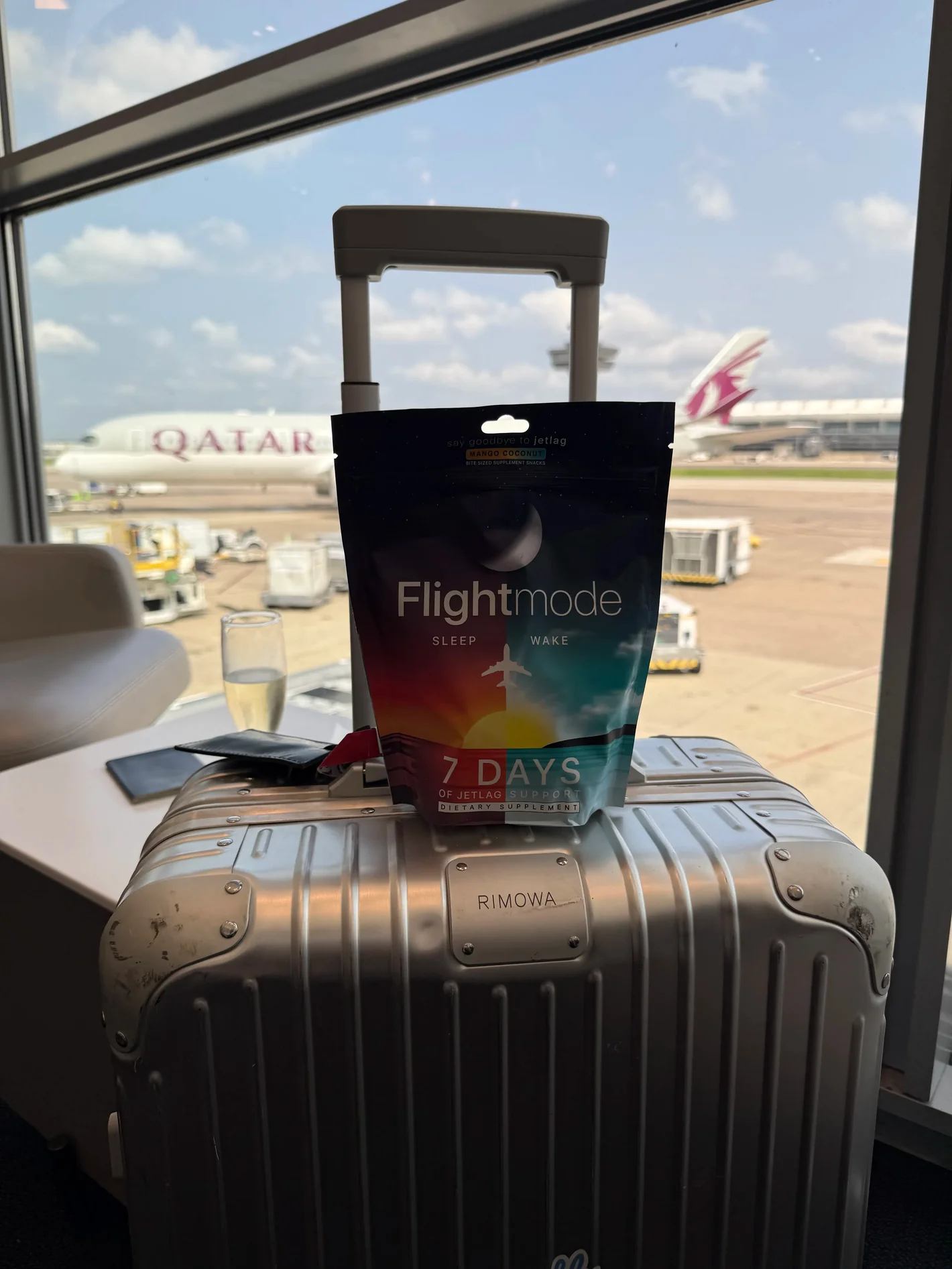 Flightmode customer photo in travel setting